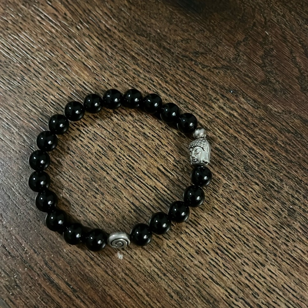 Black onyx crystal bracelet